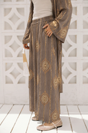 VELORA PANTS -BROWN