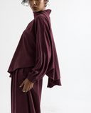 VEYRA BLOUSE -MAROON