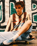 Stripped jersey shirt