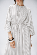 Minimal Stripe Dress -WHITE