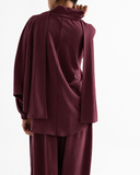 VEYRA BLOUSE -MAROON