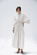 Minimal Stripe Dress -WHITE