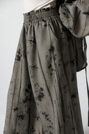 Abstract pants -OLIVE