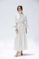 Minimal Stripe Dress -WHITE