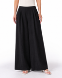FLOWY ELEGANCE PANTS -BLACK