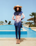 BLUE VIOLET SWIM TOP-BLUE