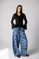 LACE MUSE BLOUSE -BLACK