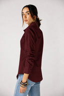 FITTED SHIRT -MAROON