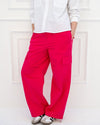 CARGO GABARDINE PANTS-FOSHIA