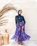 COVERUP CHIFFON SKIRT SWIM-PURPLE