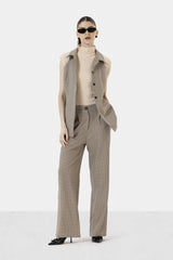 Sleeveless Caroh Vest -BEIGE