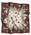 Crimson Paisley Satin LONG Scarf