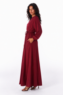 SOFT SILHOUETTE DRESS -MAROON