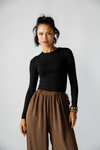 FULL LINED BASIC TOP - BLACK