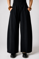 LOWRAISE BALLOON PANTS -Black