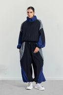 COLOR BLOCK BALLOON PANTS -MIXED