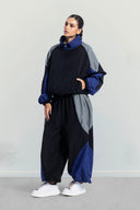 COLOR BLOCK JACKET -MIXED