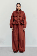 BALLOON SUEDE PANTS -HAVAN