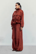 BALLOON SUEDE PANTS -HAVAN