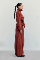 BALLOON SUEDE PANTS -HAVAN