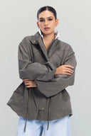 Mila Utility Jacket -OLIVE