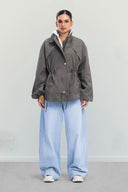 Mila Utility Jacket -OLIVE