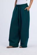 OFF-DUTY BALLOON PANTS -DARK GREEN