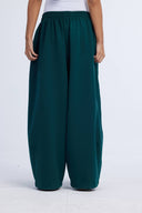 OFF-DUTY BALLOON PANTS -DARK GREEN