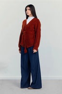 BELTED KNIT CARDIGAN -HAVAN