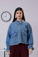 OVERSIZED DENIM JACKET -ICED