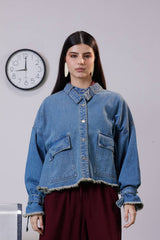 OVERSIZED DENIM JACKET -ICED