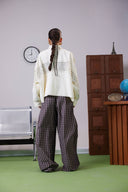 OPENWORK JACKET -OFF WHITE