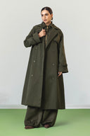 CLASSIC TRENCH COAT -OLIVE