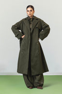 CLASSIC TRENCH COAT -OLIVE