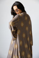 VELORA CARDIGAN -BROWN