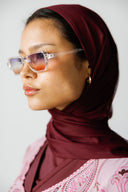 TULLE LAYERED SWIM HIJAB -MAROON