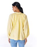 RADIANT TIE BLOUSE -YELLOW