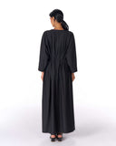 Minimal Stripe Dress -BLACK