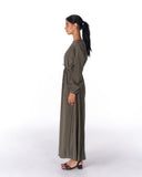 SOFT SILHOUETTE DRESS -OLIVE