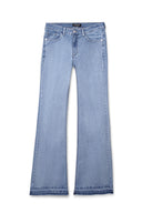 FLARE DENIM PANTS -LIGHT BLUE