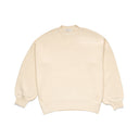 OVERSIZED PLAIN KNIT PULLOVER -BEIGE