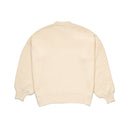 OVERSIZED PLAIN KNIT PULLOVER -BEIGE