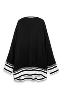 STRIPPED WOOL SET - BLACK