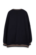 Embroidered Stripped Hoodie