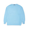 OVERSIZED PLAIN KNIT PULLOVER -BABY BLUE