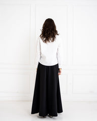 PLAIN WIDE LEG PANTS-BLACK