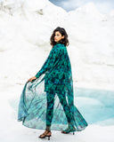IRIS GREEN SWIM KIMONO
