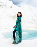 IRIS GREEN SWIM KIMONO