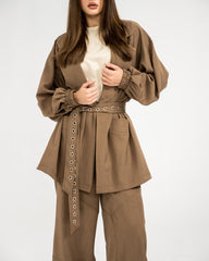 SWEATPANTS-BROWN