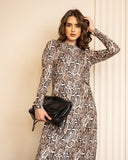 FITTED DRESS-SNAKE